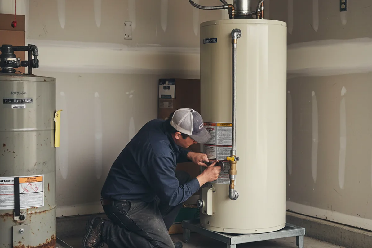 Water heater and shutoff valve replacement in Pahokee